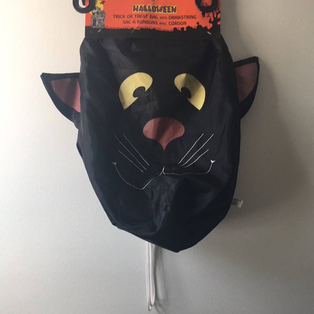 New Vintage Cat Halloween Treat Sack